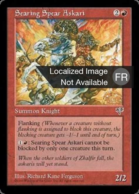 Searing Spear Askari · Mirage Mir 191 · Scryfall Magic The Gathering