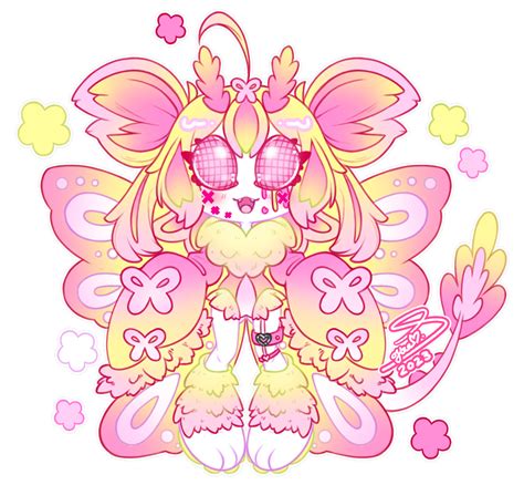 Closed Spring Night Moth Girl Adoptable By Softieshake On Deviantart