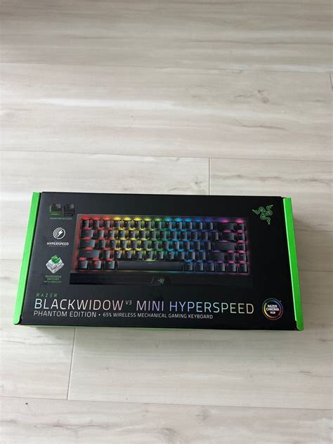 Razer Black Widow V Mini Hyper Speed Phantom Edition Green Switches