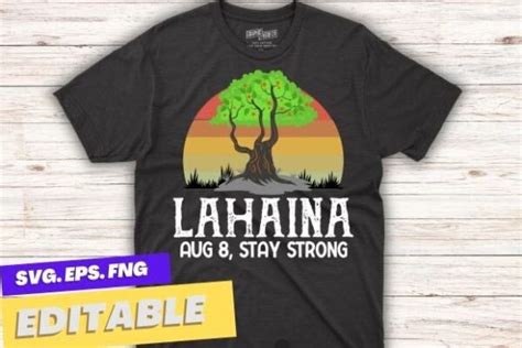 Lahaina Survivor Maui Hawaii Strong Svg Grafik Von Mizanrahmanmiraz