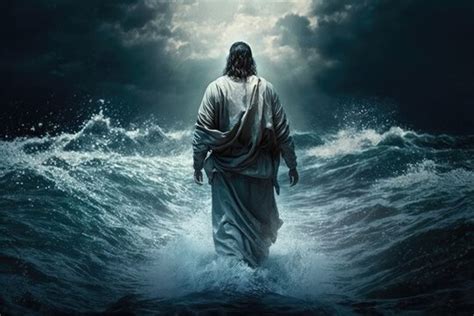 Jesus Walks On Water Wallpaper