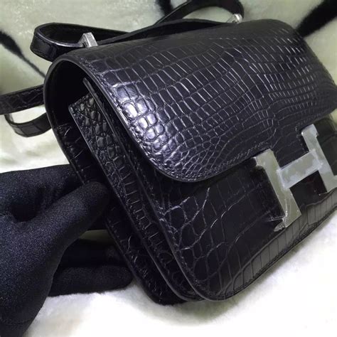 Fashion Women’s Cross-body Bag Hermes Constance Bag 19CM CK89 Black ...