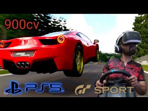 PS5 GRAN TURISMO SPORT Ferrari Itália PSVR LOGITECH G 29 YouTube