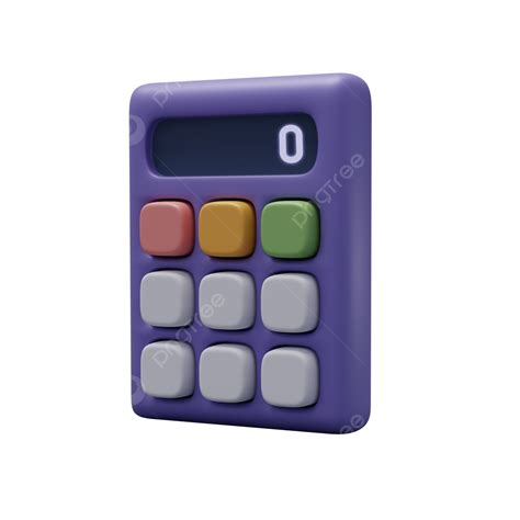 Rendered D Vector Calculator Icon Isolated D Render Calculator