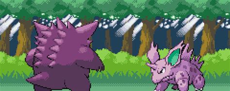 Gengar Vs Nidorino Leaf Greenfire Red Version By Vidrovov On Deviantart