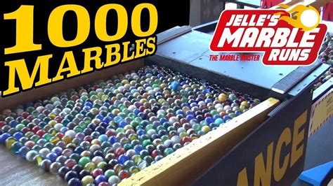 Big Marble Machine With 1000 Marbles Youtube Marble Machine Marble Marble Run