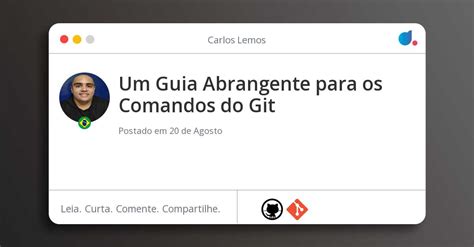 Um Guia Abrangente Para Os Comandos Do Git