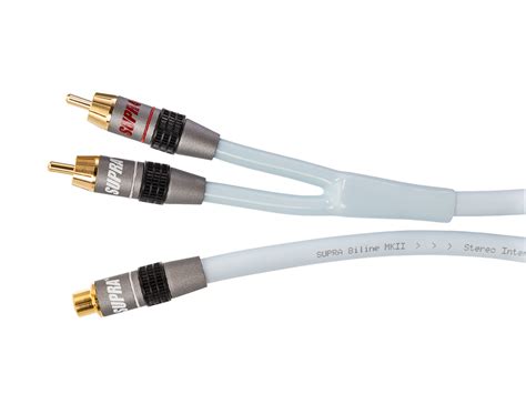 Сабвуферный кабель Supra Y-LINK 1RCA-2RCA F-M BLUE 25CM | Кабели для ...