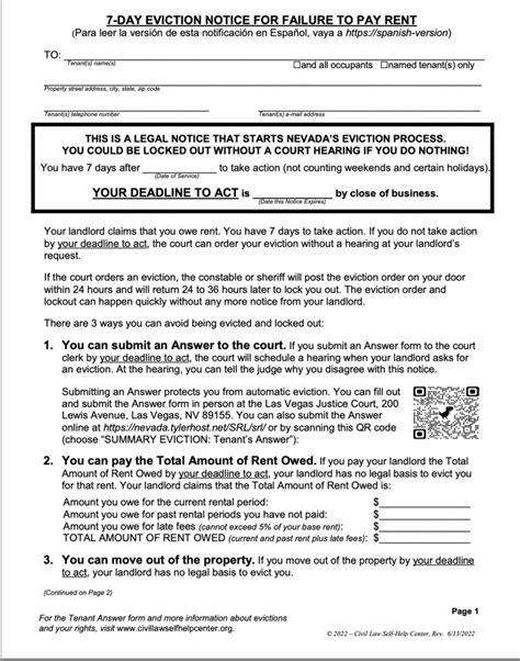 Eviction Notice Design From Las Vegas Eviction Innovation