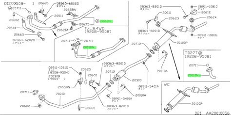 Buy Genuine Nissan 2002074p11 20020 74p11 Tube Assembly Exhaust Front With Mufflertube