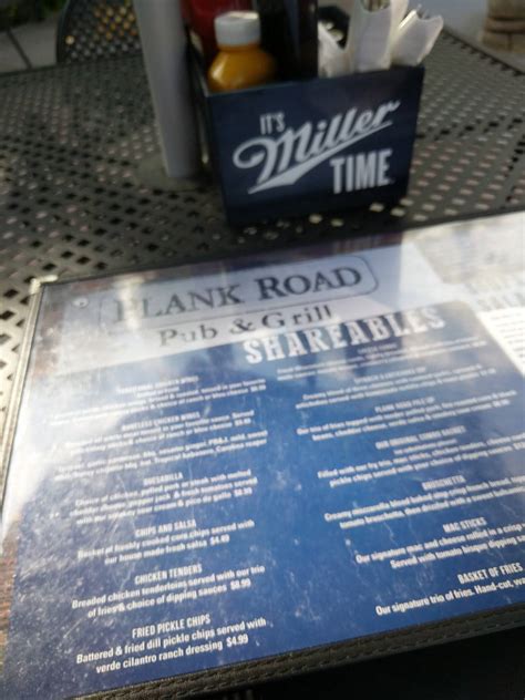 Menu At Plank Road Plate And Pour Pub And Bar De Pere