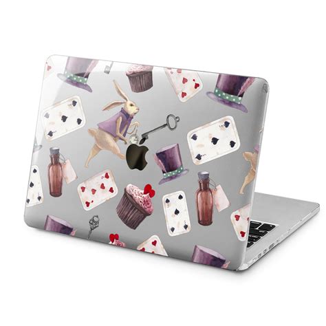 Чехол Пластиковый для Apple MacBook (Алиса в Стране Чудес) Модели Air ...