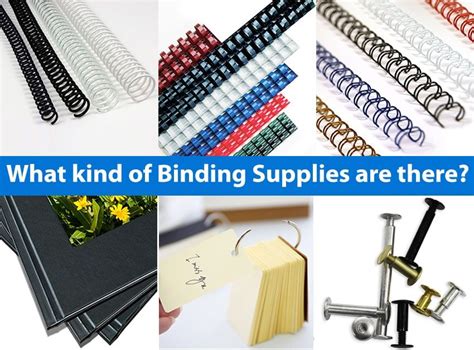 What Kind Of Binding Supplies Are There Binding Supplies Binding