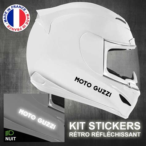 Stickers Casque Moto Guzzi R Fl Chissant Autocollants Moto