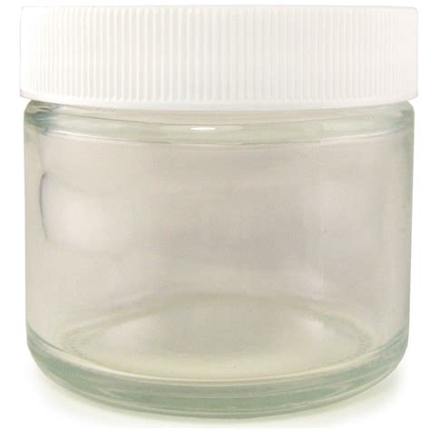 Clear Glass Wide Mouth Bottle 2oz