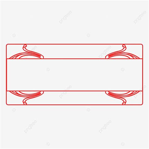 Carve Clipart Hd Png Red Carved Border Carved Border Classical Red