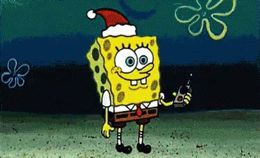 Spongebob Welcomes Santa GIF - Santa SantaClaus ChristmasEve - Discover & Share GIFs