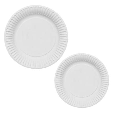 50 To 500 White Disposable Paper Plates Party 79 Round Bbq Caterers