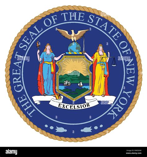 New York State Seal Stock Vector Image And Art Alamy