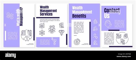 What Is Wealth Management Brochure Template Stock Vector Image And Art Alamy