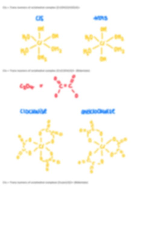 Solution Aqa A Level Chemistry Inorganic 2 Complex Ions Studypool