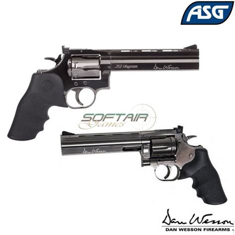 Co2 Revolver Dan Wesson 715 6 Steel Gray Pistol Asg Asg 18191