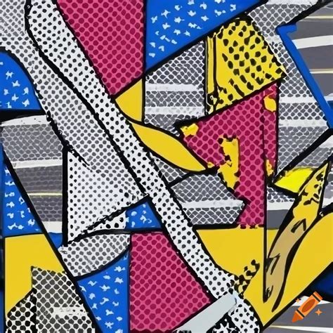 Vibrant Pop Art Collage In Roy Lichtenstein Style On Craiyon