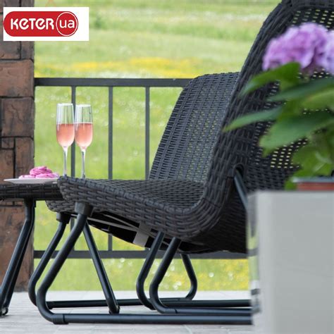 Набір пластикових садових меблів Keter Rio Patio Set 211426 коричневий ...