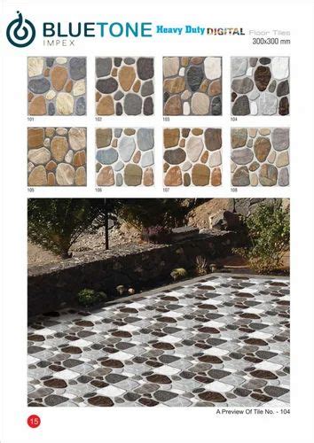 Bluetone Exterior Ceramic Floor Tiles Polished 10 15 Mm At Rs 135