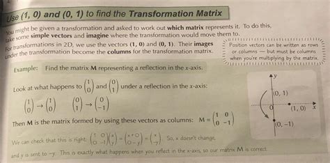 [a Level Further Mathematics Matrices] How To Find The Transformation Without Trial And Error