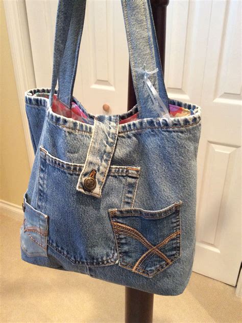 Jeans Bag Diy Diy Jean Bag Bag From Old Jeans Denim Tote Bags Denim