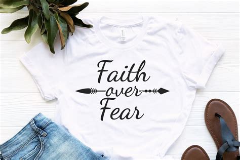 Christian Tshirt Faith Over Fear Tshirt Faith Tshirt Religious Shirt