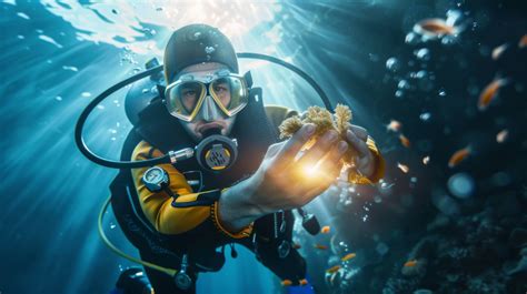 Scuba Diver Underwater Marine Life Photography Coral Reef Diving Experience Underwater