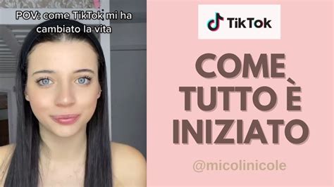 NICOLE MICOLI TikTok Come tutto è iniziato YouTube