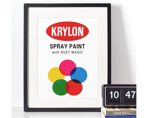 Krylon Spray Paint Vintage Print Poster Graffiti Street Art Etsy