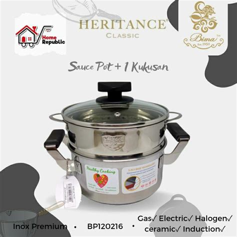 Jual Bima Heritance Saucepot Cm Cm Cm Panci Stainless Induction