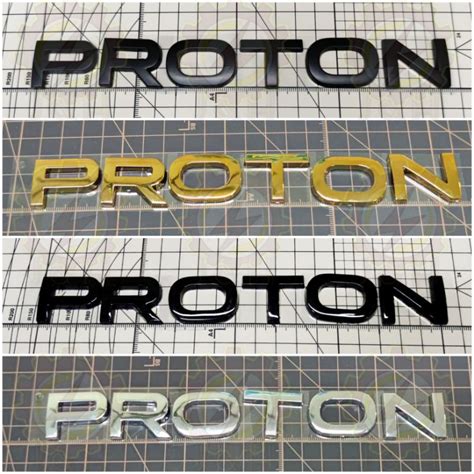 100 PROTON ORIGINAL SIZE REAR FRONT BONNET WORDING LOGO EMBLEM