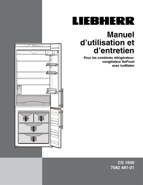 Notice Cong Lateur Liebherr Comfort Superfrost Trouver Une Solution