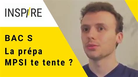 Prépa MPSI après un bac S YouTube