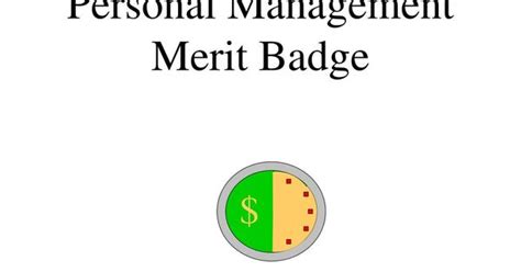 Personal Management Merit Badge Milk Compensations