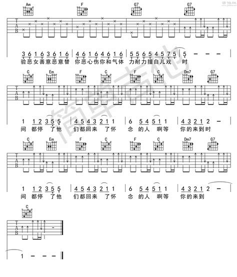 五月天 T1213121 弹唱 吉他谱