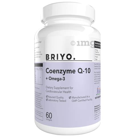 Briyo Coenzymeq Plus Omega Soft Gel With Lycopene Selenium For