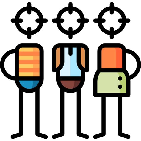 Group Puppet Characters Lineal Color Icon