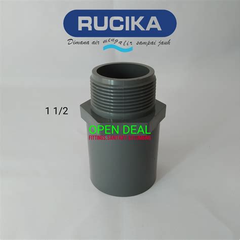 Jual SDL 1 1 2 Inch AW RUCIKA Sok Drat Luar Pvc 1 1 2 In Valve