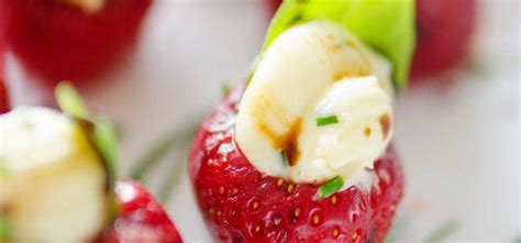 Herby Whipped Brie Stuffed Strawberries Recipe Sidechef