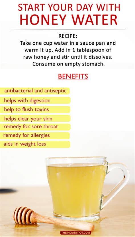 The Benefits Of Drinking Honey Water Health Benefits