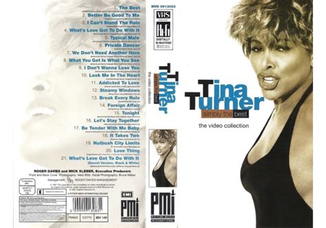 Tina Turner Simply The Best The Video Collection On Picture Music