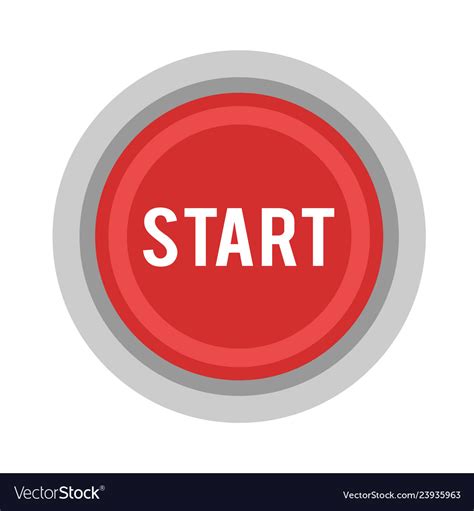 Start Button Power Royalty Free Vector Image Vectorstock