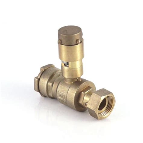 Oem Factory Brass Straight Type Water Meter Lockable Ball Valve