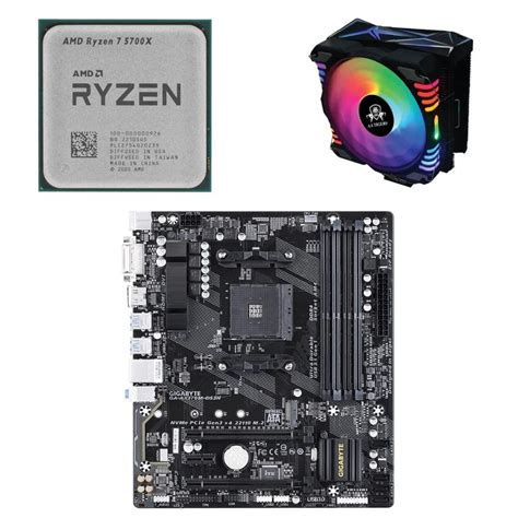 Ryzen 7 Motherboard Processor 5700x Gigabyte Ga Ax370m Ds3h